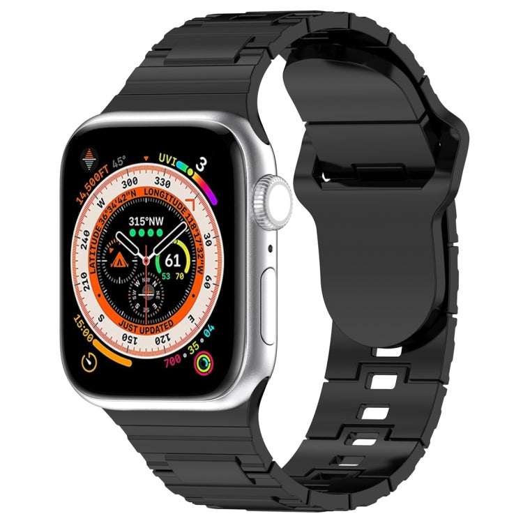 Square Buckle Armor Style Silicone Watch Band, For Apple Watch SE 2023 44mm, For Apple Watch Ultra 49mm, For Apple Watch 8 41mm