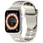 Square Buckle Armor Style Silicone Watch Band, For Apple Watch 9 45mm, For Apple Watch 9 41mm