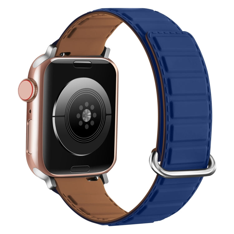 Reverse Buckle Magnetic Silicone Watch Band, For Apple Watch Series 10 46mm, For Apple Watch Series 10 42mm, For Apple Watch SE 2023 44mm
