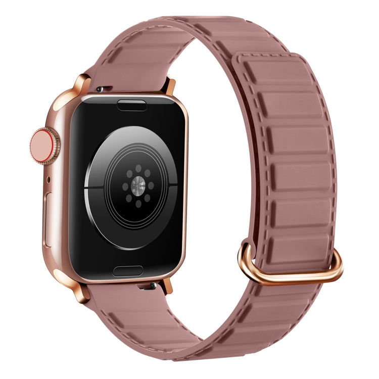 Reverse Buckle Magnetic Silicone Watch Band, For Apple Watch Series 10 46mm, For Apple Watch Series 10 42mm, For Apple Watch SE 2023 44mm