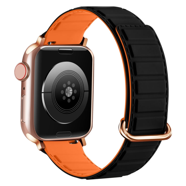 Reverse Buckle Magnetic Silicone Watch Band, For Apple Watch Series 10 46mm, For Apple Watch Series 10 42mm, For Apple Watch SE 2023 44mm