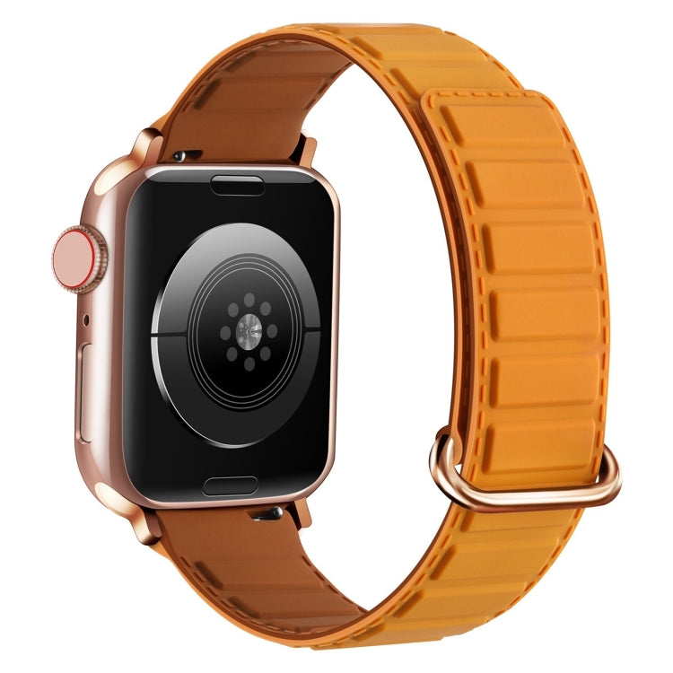 Reverse Buckle Magnetic Silicone Watch Band, For Apple Watch Series 10 46mm, For Apple Watch Series 10 42mm, For Apple Watch SE 2023 44mm