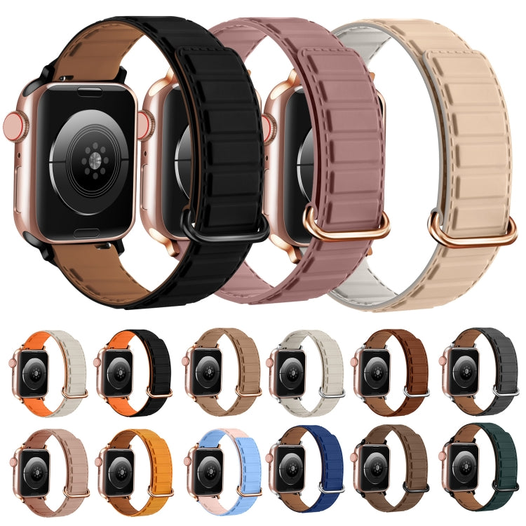 Reverse Buckle Magnetic Silicone Watch Band, For Apple Watch SE 44mm, For Apple Watch Series 6 40mm, For Apple Watch Series 6 44mm