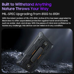 Blackview Active 8 Pro 4G Rugged Tablet, 10.36 inch 8GB+256GB Android 14 MT6789 Octa Core Support Dual SIM, Global Version with Google Play, EU Plug, Active 8 Pro