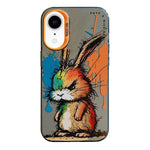 Animal Pattern Oil Painting Series PC + TPU Phone Case, For iPhone XR