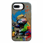 Animal Pattern Oil Painting Series PC + TPU Phone Case, For iPhone 7 Plus / 8 Plus
