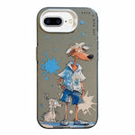 Animal Pattern Oil Painting Series PC + TPU Phone Case, For iPhone 7 Plus / 8 Plus