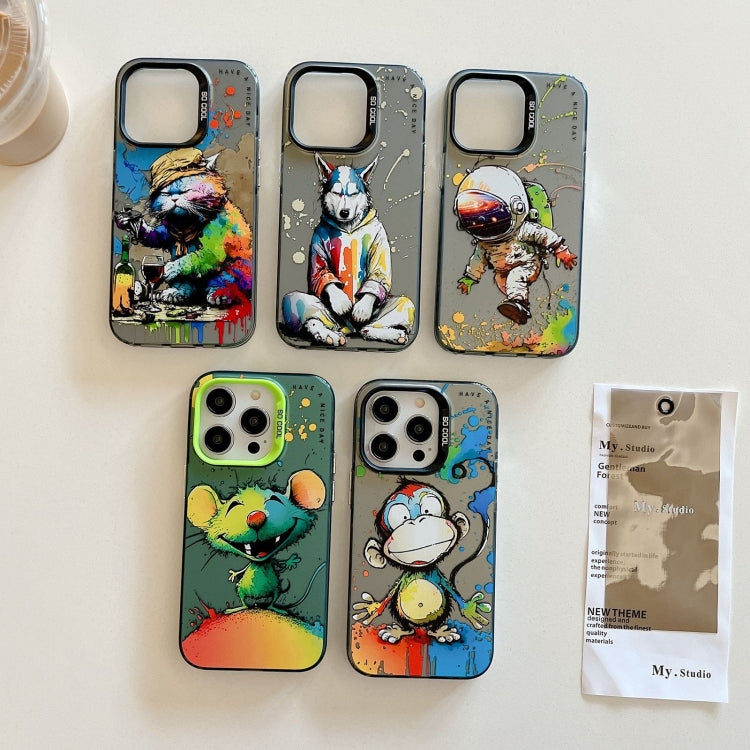 Animal Pattern Oil Painting Series PC + TPU Phone Case, For iPhone 13 mini