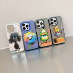 Animal Pattern Oil Painting Series PC + TPU Phone Case, For iPhone 13