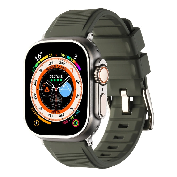 Double Ring Silicone Watch Band, For Apple Watch SE 40mm, For Apple Watch SE 44mm, For Apple Watch 6 40mm, For Apple Watch 6 44mm