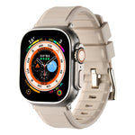 Double Ring Silicone Watch Band, For Apple Watch 3 38mm, For Apple Watch 3 42mm, For Apple Watch 2 42mm, For Apple Watch 2 38mm
