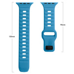 Square Buckle Stripes Silicone Watch Band, For Apple Watch SE 2023 44mm, For Apple Watch SE 2023 40mm