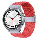 Nylon Braided Metal Buckle Watch Band, For Samsung Galaxy Watch 6 / 6 Classic