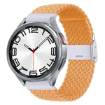 Nylon Braided Metal Buckle Watch Band, For Samsung Galaxy Watch 6 / 6 Classic