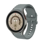 Wave Dotted Pure Color Buckle Silicone Watch Band, For Samsung Galaxy Watch 6 / 6 Classic