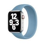 For Apple Watch Series 5 & 4 44mm / 3 & 2 & 1 42mm Solid Color Elastic Silicone Replacement Wrist Strap Watchband, Size:S 130mm, S 130mm, Size:M 143mm, M 143mm, Size:L 156mm, L 156mm