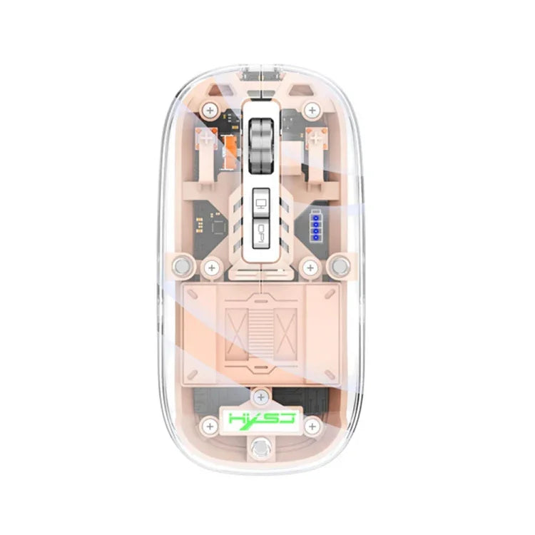 HXSJ T900 Transparent Magnet Three-mode Wireless Gaming Mouse