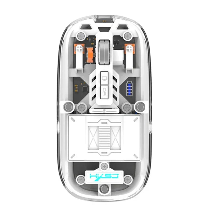 HXSJ T900 Transparent Magnet Three-mode Wireless Gaming Mouse
