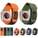 AW Nylon Two-Section Watch Band, For Apple Watch Series 10 46mm, For Apple Watch Series 10 42mm, For Apple Watch SE 2023 44mm, For Apple Watch SE 2023 40mm, For Apple Watch Ultra 2 49mm, For Apple Watch Series 9 45mm, For Apple Watch Series 9 41mm     ...