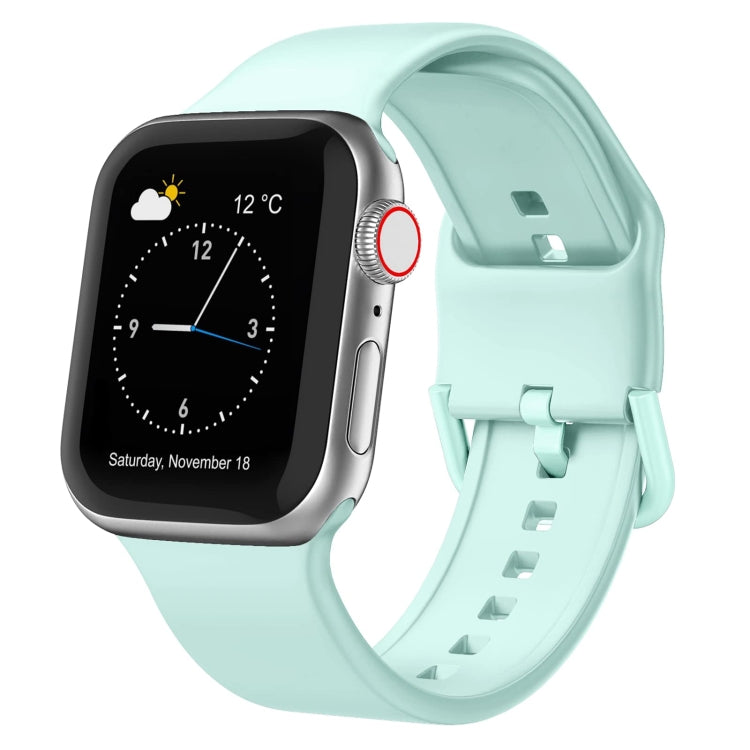 Pin Buckle Silicone Watch Band, For Apple Watch Series 8 41mm