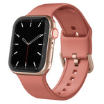 Pin Buckle Silicone Watch Band, For Apple Watch SE 2022 40mm