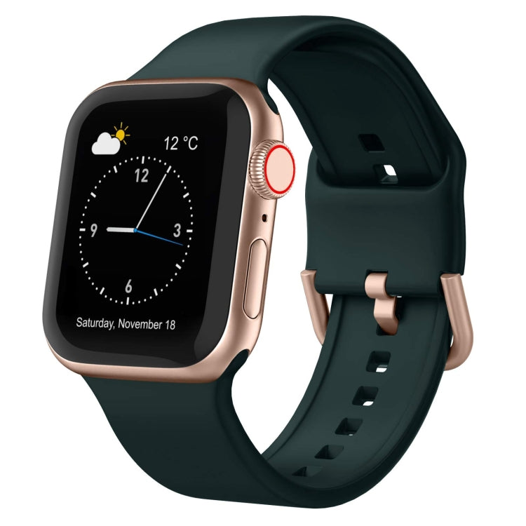 Pin Buckle Silicone Watch Band, For Apple Watch SE 2022 40mm