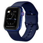Pin Buckle Silicone Watch Band, For Apple Watch SE 2022 44mm