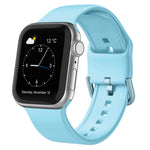 Pin Buckle Silicone Watch Band, For Apple Watch SE 44mm
