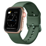 Pin Buckle Silicone Watch Band, For Apple Watch Series 5 44mm
