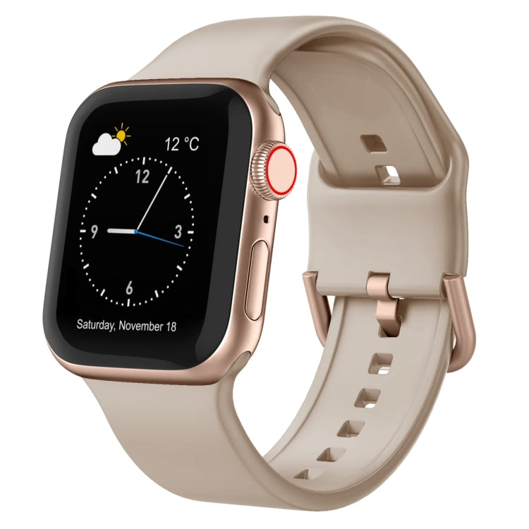 Pin Buckle Silicone Watch Band, For Apple Watch Series 5 40mm