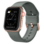 Pin Buckle Silicone Watch Band, For Apple Watch Series 4 44mm