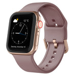 Pin Buckle Silicone Watch Band, For Apple Watch 42mm