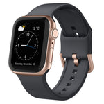 Pin Buckle Silicone Watch Band, For Apple Watch 38mm