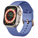 Pin Buckle Silicone Watch Band, For Apple Watch Series 9 45mm