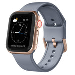 Pin Buckle Silicone Watch Band, For Apple Watch SE 2023 40mm