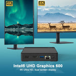 GXMO N42 Windows 11 Intel Gemini Lake N4020C Mini PC NVME SSD WiFi Mini Desktop Computer, 4GB+64GB, 4GB+64GB+256GB