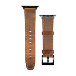 Retro Texture Leather Watch Band, For Apple Watch Ultra 49mm, For Apple Watch SE 2023 44mm, For Apple Watch SE 2023 40mm, For Apple Watch 8 41mm, For Apple Watch 8 45mm, For Apple Watch Ultra 2 49mm, For Apple Watch 9 45mm, For Apple Watch SE 2022 40mm...