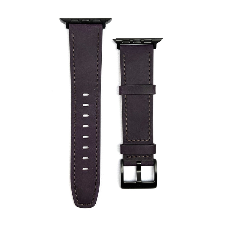 Retro Texture Leather Watch Band, For Apple Watch Ultra 49mm, For Apple Watch SE 2023 44mm, For Apple Watch SE 2023 40mm, For Apple Watch 8 41mm, For Apple Watch 8 45mm, For Apple Watch Ultra 2 49mm, For Apple Watch 9 45mm, For Apple Watch SE 2022 40mm...