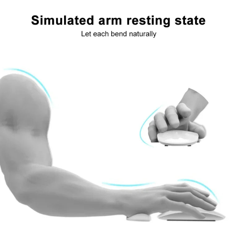Silicone Wrist Support Mouse Pad Mobile Palm Rest Office Hand Rest, Black Left Hand, Grey Right Hand, Grey Left Hand