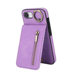 Retro Ring and Zipper RFID Card Slot Phone Case, For iPhone 17e / 16e, For iPhone 17 Pro Max, For iPhone 17 Pro, For iPhone 17, For iPhone Air, For iPhone 16 Pro Max