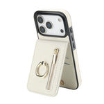 Retro Ring and Zipper RFID Card Slot Phone Case, For iPhone 17e / 16e, For iPhone 17 Pro Max, For iPhone 17 Pro, For iPhone 17, For iPhone Air, For iPhone 16 Pro Max
