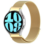 Button Style Milan Magnetic Metal Watch Band, For Samsung Galaxy Watch 6