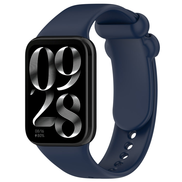 Solid Color Black Buckle Silicone Watch Band, For Xiaomi Band 10 Pro / Redmi Watch 6 / 5