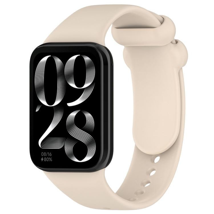 Solid Color Black Buckle Silicone Watch Band, For Xiaomi Band 10 Pro / Redmi Watch 6 / 5