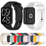 Solid Color Black Buckle Silicone Watch Band, For Xiaomi Band 10 Pro / Redmi Watch 6 / 5