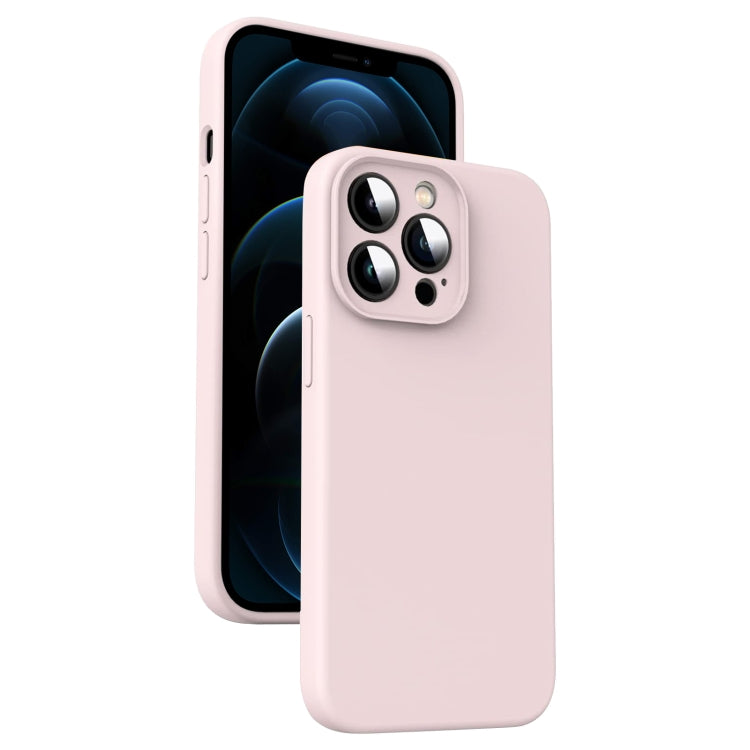 Microfiber Liquid Silicone Shockproof Phone Case, For iPhone 12, For iPhone 12 Pro Max, For iPhone 12 Pro