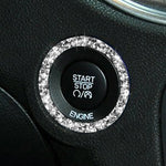 For Dodge Charger 2011-2014 Car Engine Starting Circle Diamond Decorative Sticker, Left-hand Drive, Engine Starting Circle