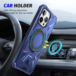 MagSafe Magnetic Shockproof Phone Case with Ring Holder, For iPhone 12/12 Pro, For iPhone 12 Pro Max, For iPhone 11