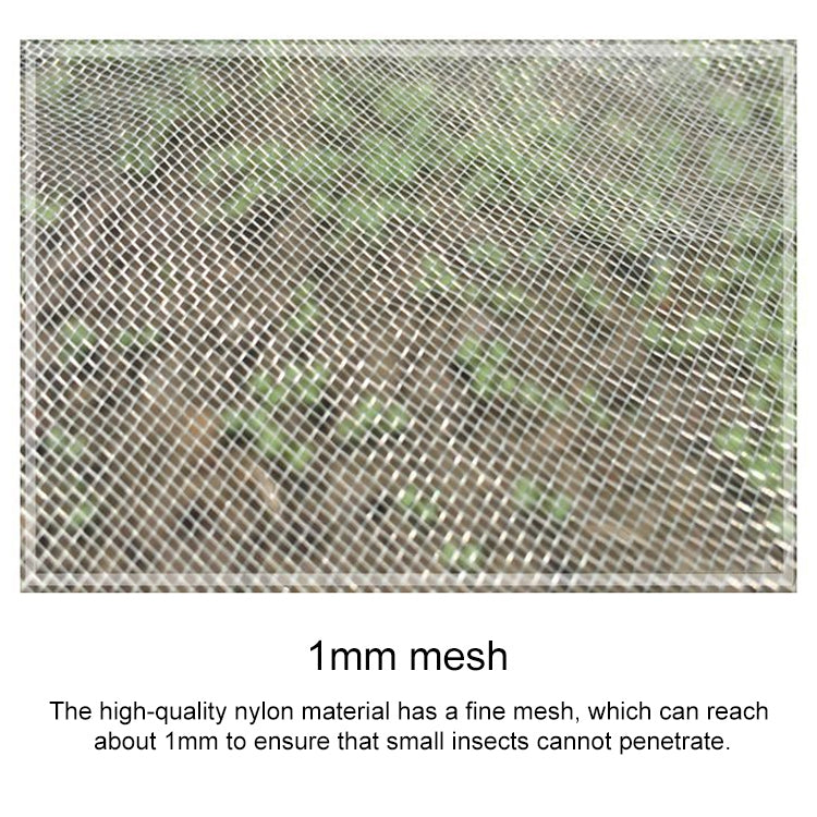 Garden Dustproof Nylon Net Insect Screen Packing Bag, Mesh Aperture: 1mm, 1.5x10m, 1x5m, 2x3m, 2x5m, 2.5x10m