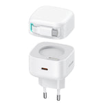 USAMS US-CC202 SMF Series PD35W Dual Type-C Port GaN Fast Charger, EU Plug